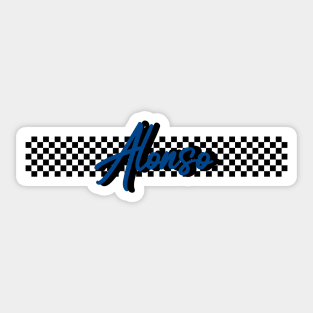 Race Flag Design 2 - Fernando Alonso 2021 Sticker